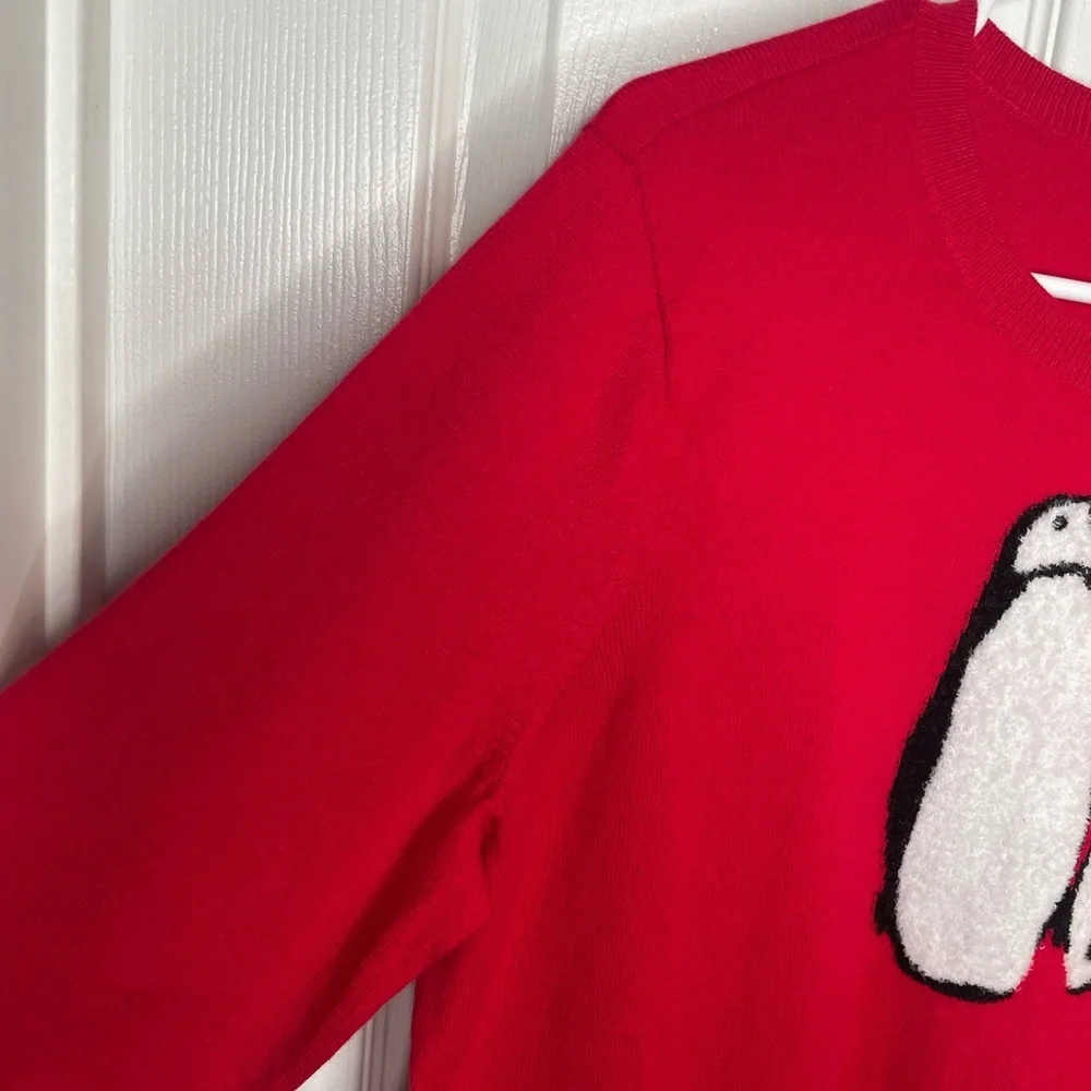 Talbots Supersoft Penguin Crewneck Cashmere Blend Lightweight Preppy Sweater XLP - Picture 6 of 11